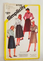 Skirts Pleated to Waistband Pattern  Simplicity 6128 Size 20 1/2 - 24 1/... - $15.56