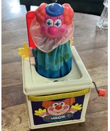 Vintage Mattel Jack in the Box Clown 1987 Music Pop Goes Weasel - $24.61 CAD