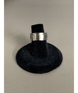 New Stainless Steel Striped Wedding Ring Band Mens Size 4 KG - €12,83 EUR