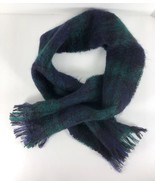 Vtg Mohair Wool Scarf Scotland Edinburgh Woollen Woolen Mill Black Watch... - $19.79