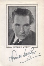 Donald Wolfit Laurence Of Arabia Hand Signed Autograph Page - $29.99