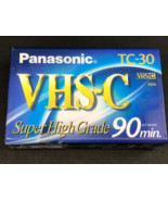 Panasonic SHG TC-30 VHS-C Blank Camcorder Super High Grade Video Tape 90... - $4.93