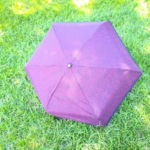 Coach Mini Umbrella purple black snakeskin mermaid scales travel purse compact - £34.52 GBP