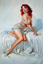 24x36 inches Rep. Gil Elvgren  stretched Oil Painting Canvas Art Wall Decor m007 - £200.45 GBP