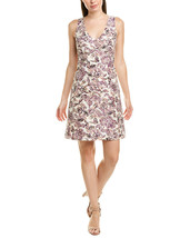 Anna Sui Butterfly Garden Dress 4 XS V-Neck Jacquard A-Line Embroidered ... - $98.01