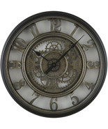 Moving Gear 20" Large Wall Clock, Industrial Age Styling, Modern Rustic, Quartz  - $55.33