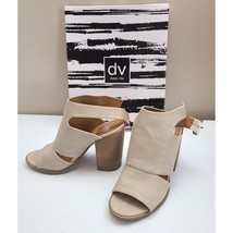 DV by Dolce Vita Brista Peep Toe Heels Tan Beige Size 7 M - £19.86 GBP