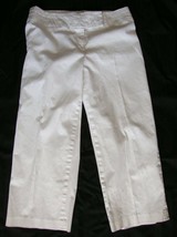 Alyx  White Stretch Capri Cropped Pants size 8 - £5.45 GBP