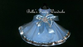 Icy Sky Blue Dog Dress, Fancy Dog Dress, Wedding Dog Dress, dog Clothes, Blue Do - $79.99