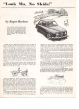 Saab “Look Ma, No skids Roger Barlow Saab Press Original Brochure fc2 - £17.14 GBP