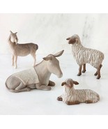 SHELTERING ANIMALS THE HOLY FAMILY FIGURE SCULPTURE HAND PAINTING WILLOW... - £86.16 GBP