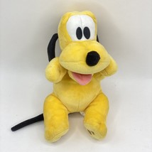 Disney Babies Pluto Plush Disneyland Yellow Dog Stuffed Animal 11&quot; - £5.60 GBP