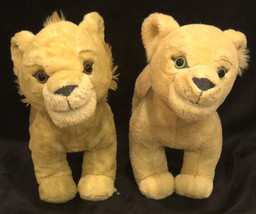 Simba &amp; Nala Talking Animated Standing 13” Plush - Disney Store London Pre Owned - £46.21 GBP