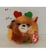 Ty Puff Puffies Fudge 2&quot; Beanie baby Boos plush toy Brown - $184.76 MXN