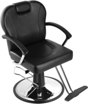Eastmagic Hydraulic Reclining Salon Chair Barber Chair with Movable Head... - £223.37 GBP