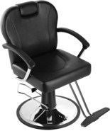 Eastmagic Hydraulic Reclining Salon Chair Barber Chair with Movable Head... - £207.18 GBP