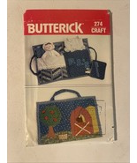 Vintage Butterick 274 Travel Bag With Inside Pockets For Dolls Uncut - $171.16 MXN