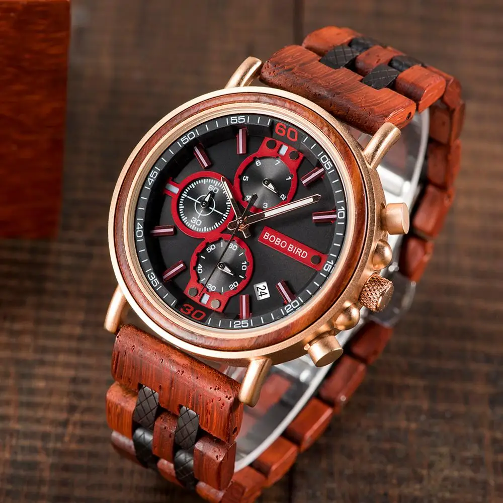 reloj hombre BOBO BIRD New en Watch Men      for Man  Customized - £114.53 GBP
