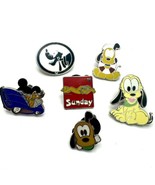 Disney Trading Pins Pluto Lot Of 6 Hidden Mickey Travel Cruise Line Pari... - $9.49