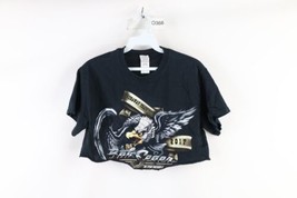 Y2K 2017 Womens Small Custom Cropped Bob Seger Runaway Train Tour Band T-Shirt - £27.41 GBP