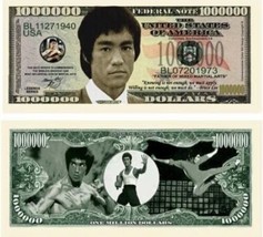 Bruce Lee Martial Arts 50 Pack Collectible 1 Million Dollars Funny Money Novelty - £14.78 GBP