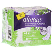  ALWAYS discreet incontinence pads small plus 16 pieces - £76.35 GBP