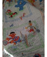Vintage Sesame Street Twin Bedspread Cover Comforter  - £15.71 GBP