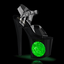 PLEASER ENCHANT-708LT-CIRCLE Women&#39;s 7&quot; Heel Platform Illuminated Sandal... - $59.95