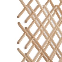 18-Bottle Trimmable Wine Rack Lattice Panel Inserts in Unfinished Solid North Am - £130.57 GBP