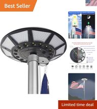 Flag Pole Light Solar Powered, Solar Flag Pole Light 266 LEDs, 4200lm Br... - $157.29