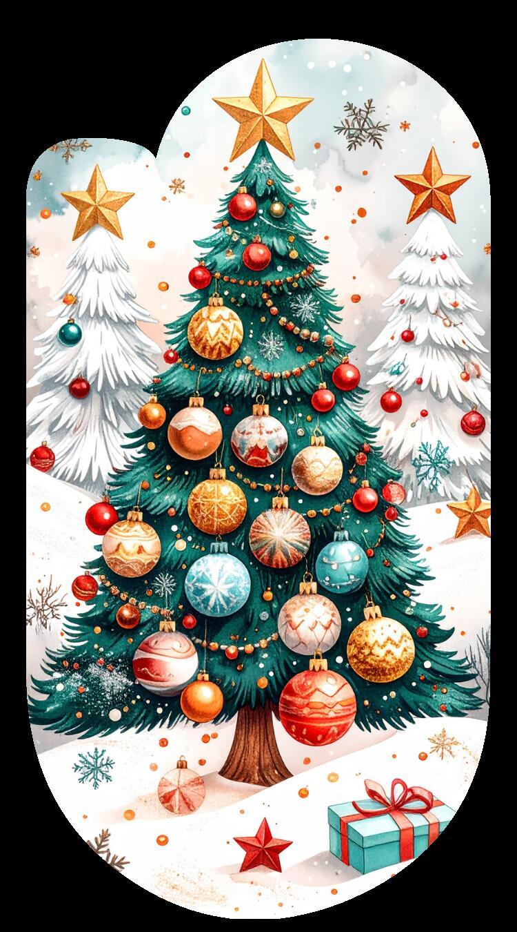 Winter Christmas Paperclip Design Clipart 100 PNG Digital Download Bundle vol 6 Item image 4