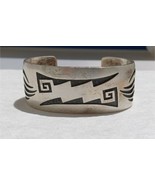 Vintage Steven Pooyouma Hopi Bear Paws Sterling Silver Cuff Bracelet - £493.79 GBP