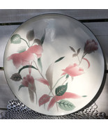 MIKASA Continental 12” Cake Plate Tray Platter SILK FLOWERS Pink Seafoam... - $29.39