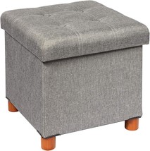 15&quot; B Fsobeiialeo Storage Ottoman With Tray, Foot Stools And, Storage Cube Seat. - $47.09