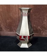 Egyptian handmade bronze Vase, Ancient Egyptian Incense with King Tut, Q... - $2,369.16 MXN