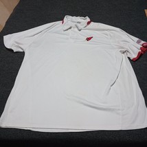 Reebok Arizona Cardinals Golf Polo Shirt Men 3XL XXXL White Golfer Play Dry - £14.76 GBP