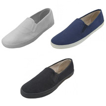Mens Canvas Loafers Sneakers Slip On Fashion Twin Gore Boat Deck Shoes S... - $9.19+