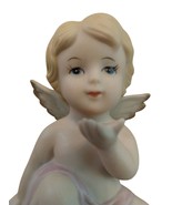 Vintage Heavenly Cherubs 1430 Bisque Home Interiors Homco Angel - $13.46 CAD