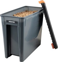 Wood Pellet Storage With A Locking Lid, Flavor Stickers, And A Traeger G... - £35.35 GBP