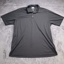 Pebble Beach Performance Polo Shirt Adult Large Black Casual Golf Golfing Mens - £20.39 GBP