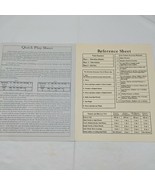 Vintage Reaper Miniatures Reference Sheet And Quick Play Sheets - $181.69 MXN