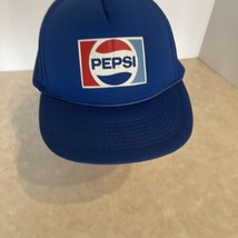 Pepsi Foam Trucker Hat blue Designer Pro Tag mesh, Snapback vintage - $14.03