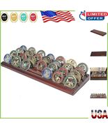 Premium Walnut Finish Coin Display Stand - No Assembly Required, 13x4.5 ... - $526.10 MXN