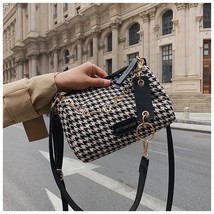 Youda Vintage Houndstooth Bucket Bags New Wild en Cloth Handbag Women  Crossbody - £94.14 GBP