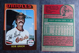 1975 Topps Mini #225 Bobby Grich Orioles Miscut Error Oddball Baseball Card - $7.99