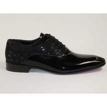 Men's GENIO Patent Leather Red Sole Shoes Formal 120196618 Black Stones image 7