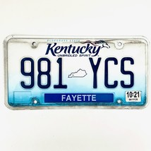 2021 United States Kentucky Fayette County Passenger License Plate 981 YCS - £13.27 GBP