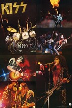 KISS Band 1977 24 x 36 Japan Collage Poster Reprint - Rock Concert Memor... - $45.00