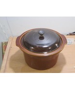Lid (only) 8 3/4&quot; Fits 5 Qt Slow Cooker Insert  Amber Brown Glass. - $24.75