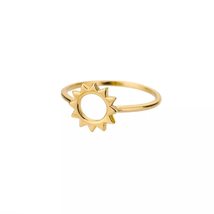 Fashion Trend Hollow Sun Ring Simple Female Ring Cubic Zirconia Girl Jew... - £20.56 GBP